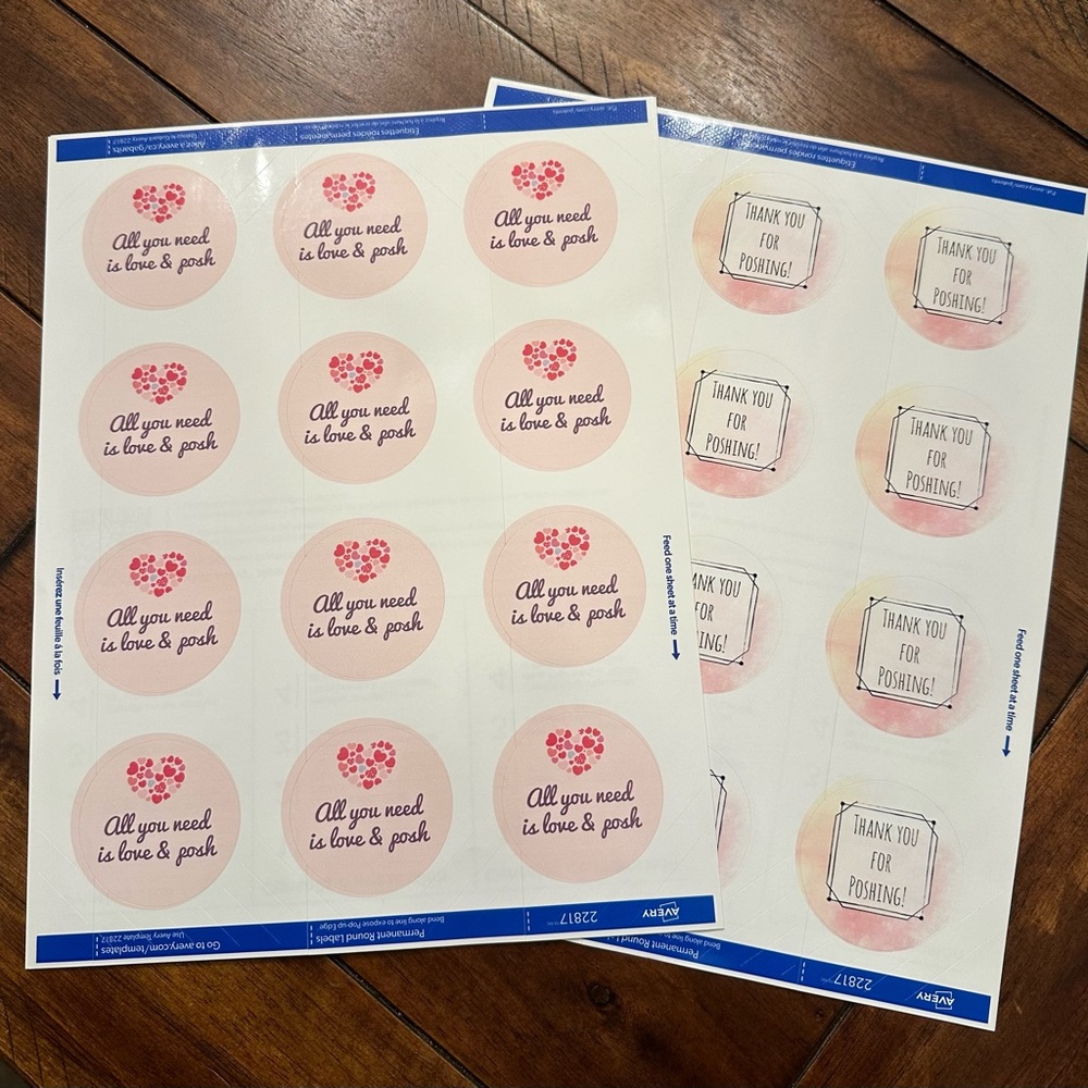 Posher’s Variety Bundle of Stickers!